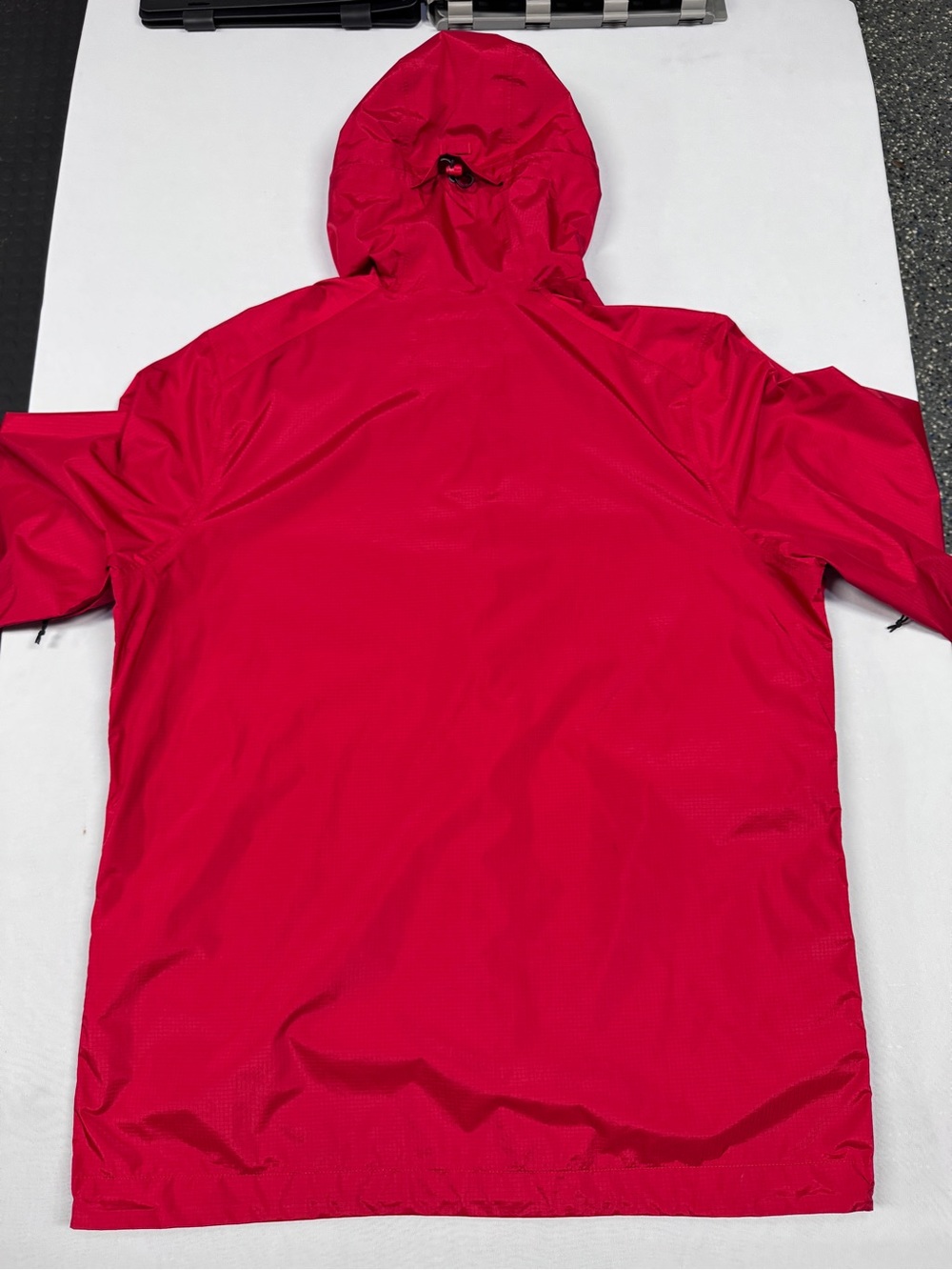 Mountain Hardwear Men’s Large Red Rain Jacket Full Zip With Hood - Picture 6 of 7